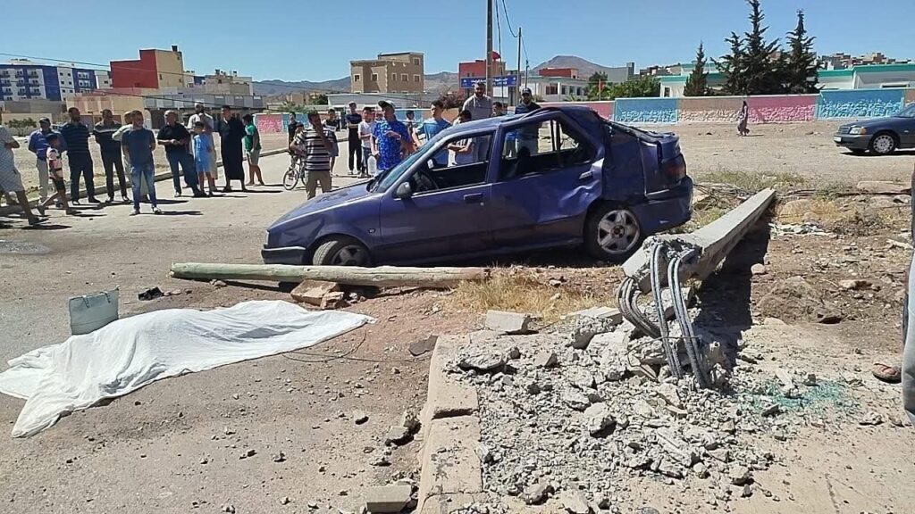 حادثة سير مأساوية تودي بحياة سيدة قرب ثانوية الريف الإعدادية بإيحدادن