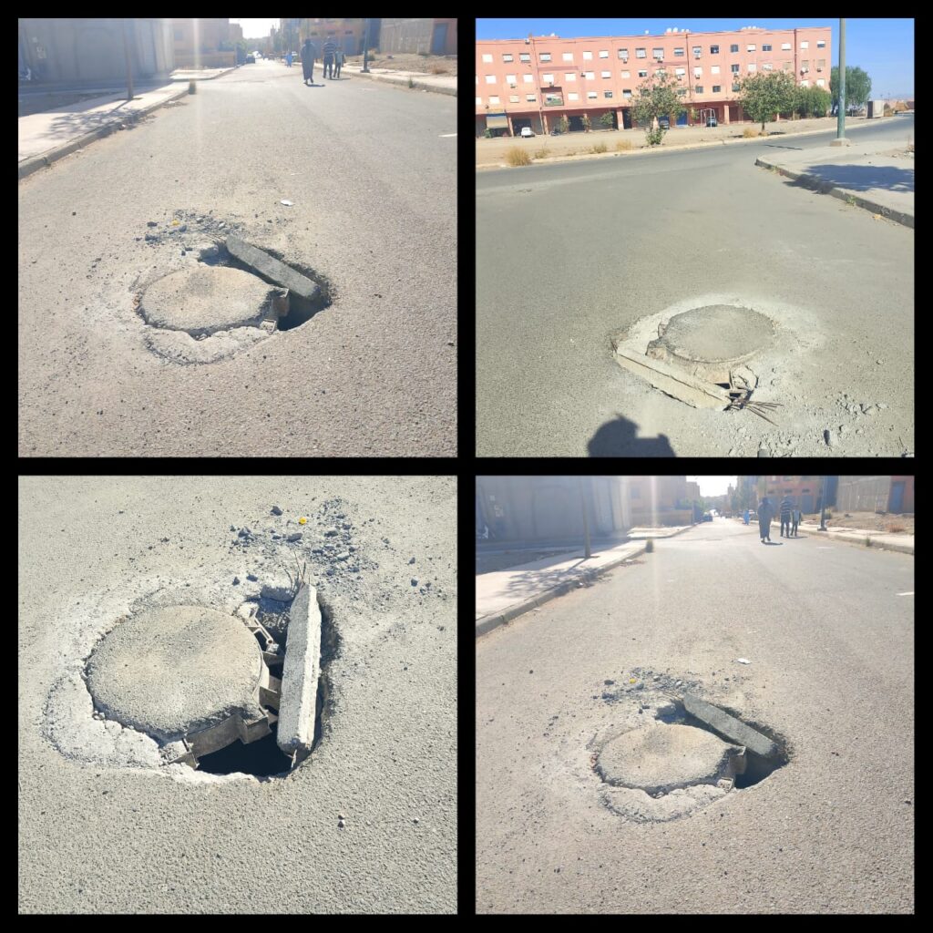 بلوعات الصرف الصحي بحي النخيل تامنصورت تهدد سلامة المواطنين وتستدعي تدخلاً عاجلاً