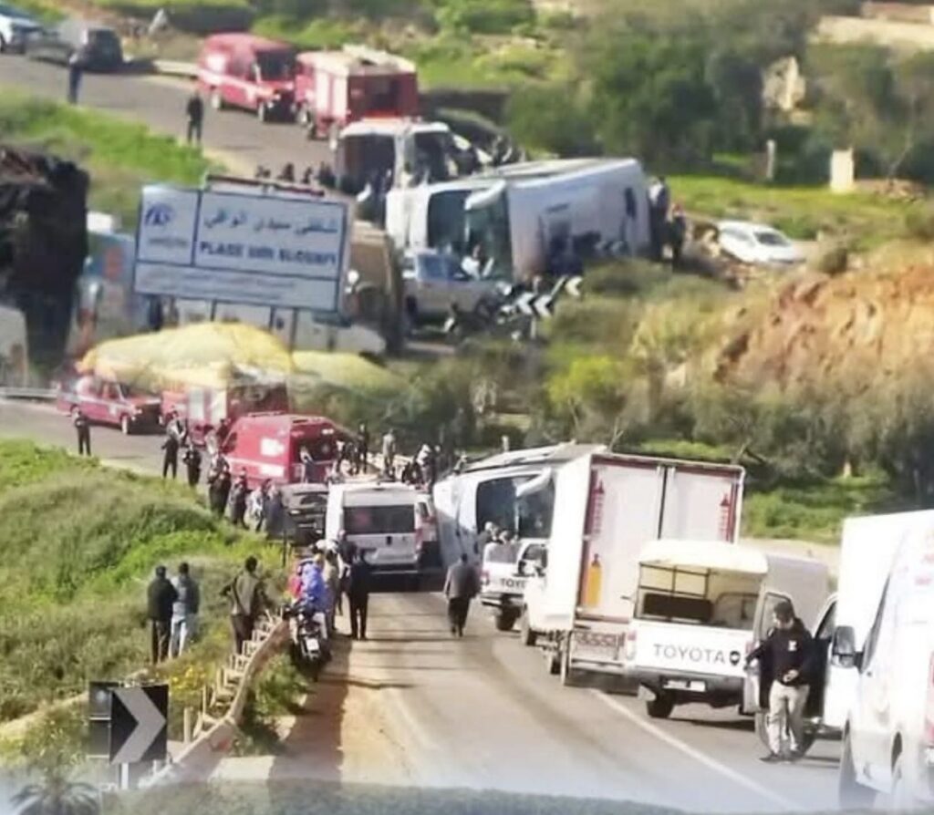 حادثة سير مأساوية تنهي حياة أربعة من عناصر الأمن الوطني أثناء مهمة رسمية لتأمين تظاهرة رياضية